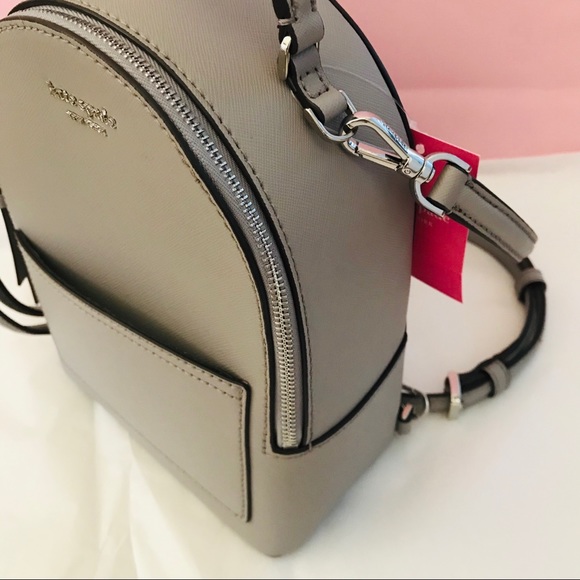 Mini Backpack Kate Spade convertible soft taupe - Picture 3 of 8